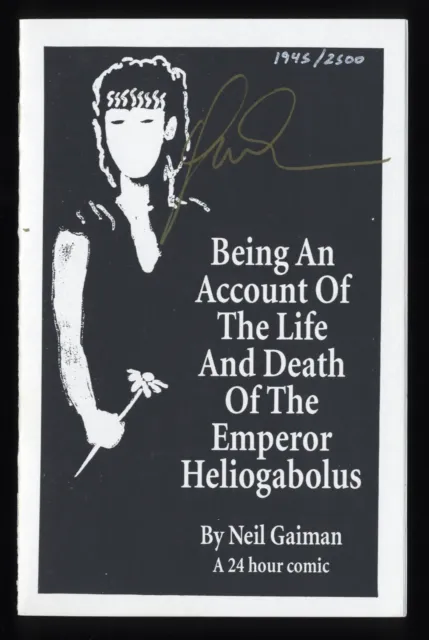 Being An Account of the Life and Death #1 NM+ 9.6 Signed! Neil Gaiman!