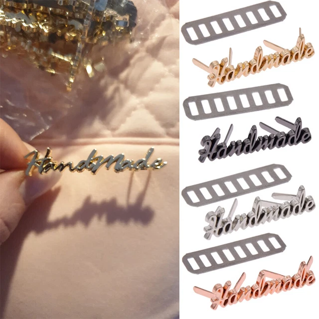 10Pcs Metal Handmade Tag Label DIY Garment Sewing Clothing Craft Tag Accessories
