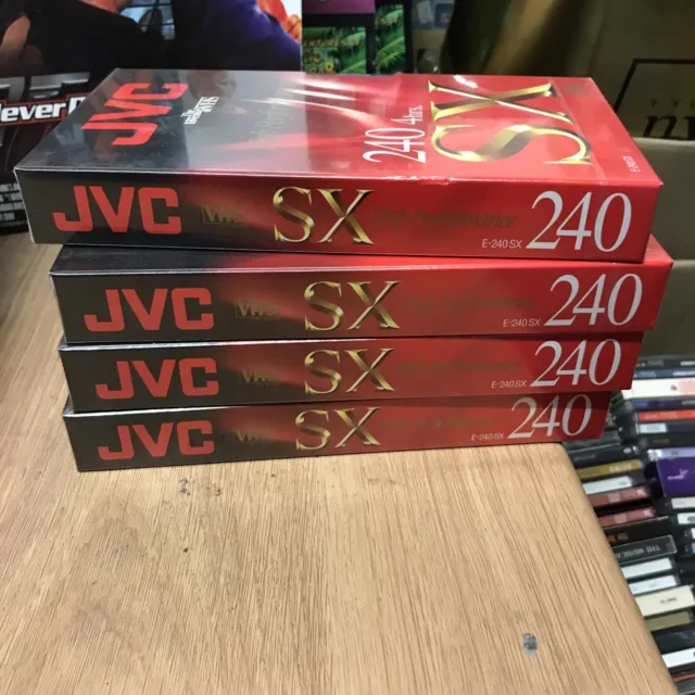 JVC Sx E240 Blank Sealed Vhs Tapes New