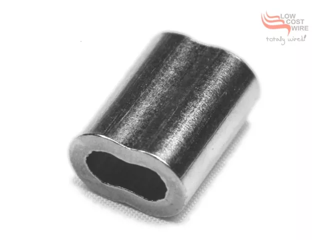 Nickel Plated Copper Swages Crimps Ferrule for Stainless Steel Wire Rope Swaging 2