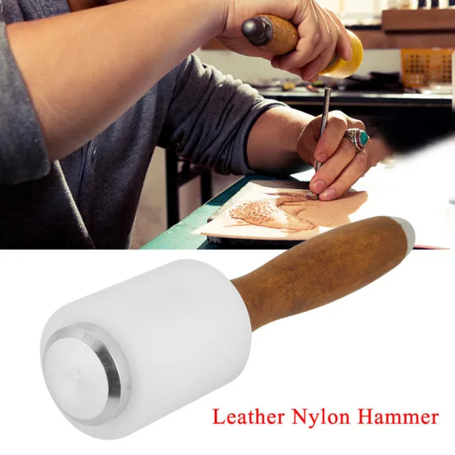 Cutting Handarbeit Punzierhammer Hammer Beveling Rohhauthammer Leder Werkzeug