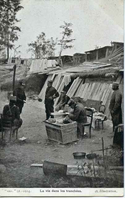 Ww1 // Cpa / Military War // Life In The Slices