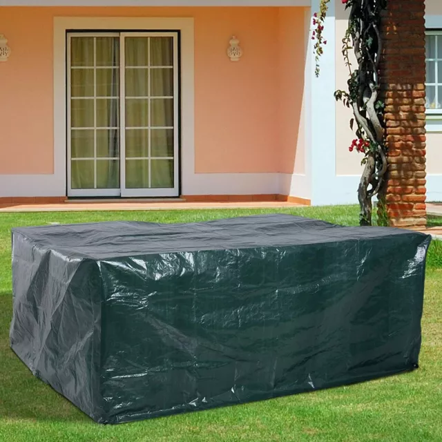 Heavy Duty Waterproof Tarpaulin Garden Furniture Cover For Rattan Table Sofa New 3