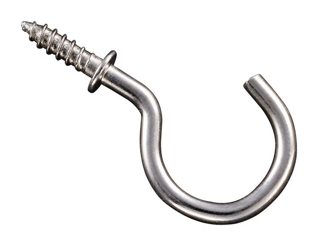 National Hardware N119-730 Steel Nickel 10 lbs. Working Load Cup Hook 1 in.