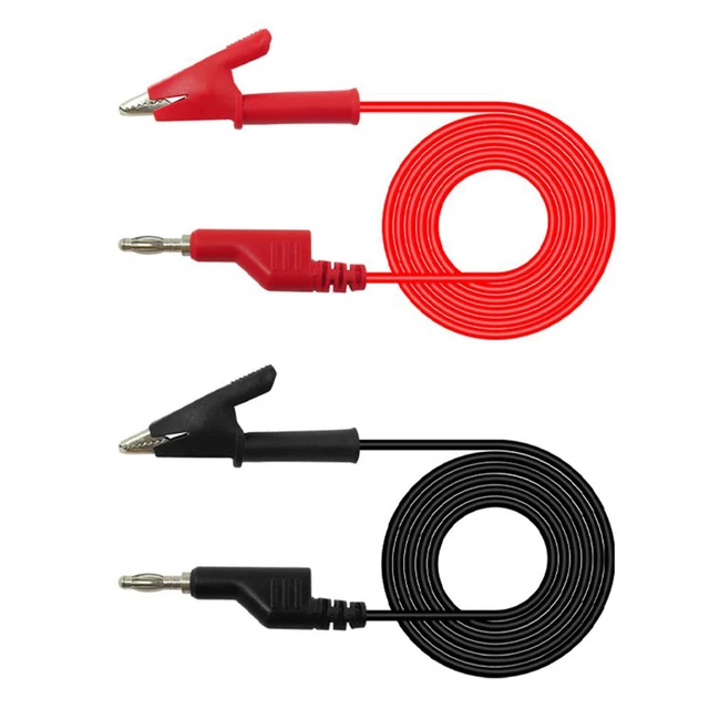 Cable Tipo Banana, 5 Unidades, P1036, Alta Tensión, Doble Ca