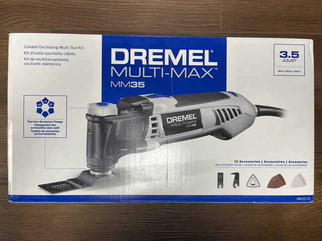 Dremel Multi Max MM35-01 3.5A Corded Oscillating Multi Tool Kit - Gray