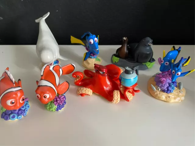 ALLA RICERCA DI DORI Action figures - SET 7 PERSONAGGI DISNEY PIXAR