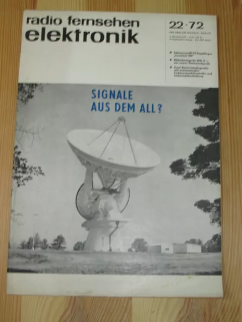 DDR Zeitschrift - Radio und Fernsehen Elektronik Nr. 22 1973