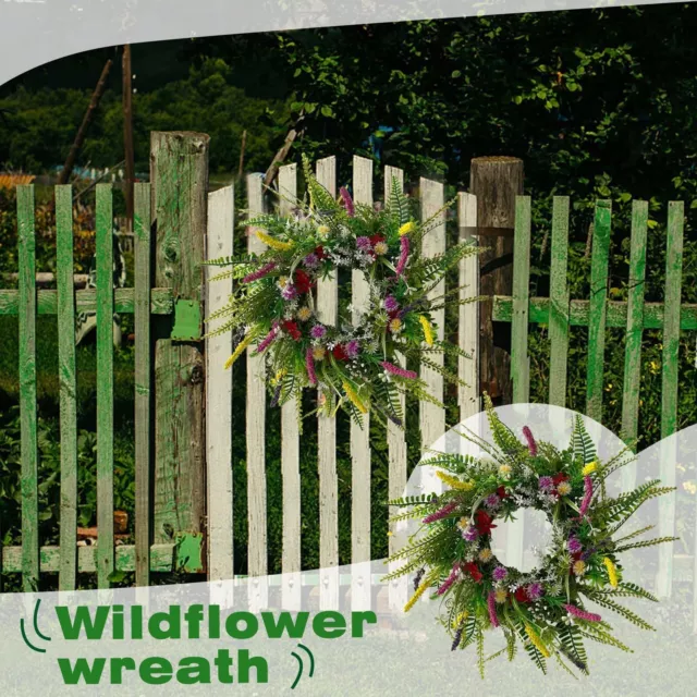 Wildflower Wreath Versatile Decor Farmhouses Colorful Cottage Wreath Beautiful