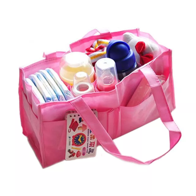 Multi-pocket Baby Diaper Nappy Mother Bag Portable Non-woven Fabric Handbag 22