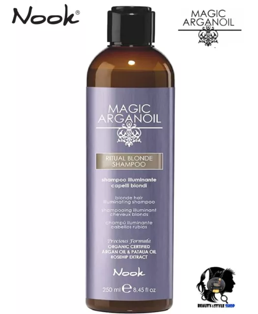 Nook Arganoil Ritual Blonde Siero Shampoo Balsamo Antigiallo Capelli Biondi 2