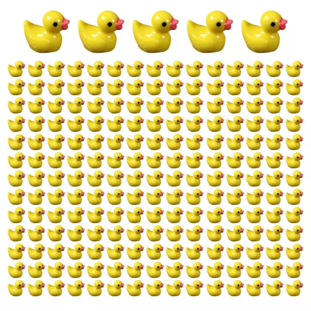 100/200PCS Mini Rubber Ducks Miniature Resin Ducks Tiny Yellow Duckies_  Prof 3