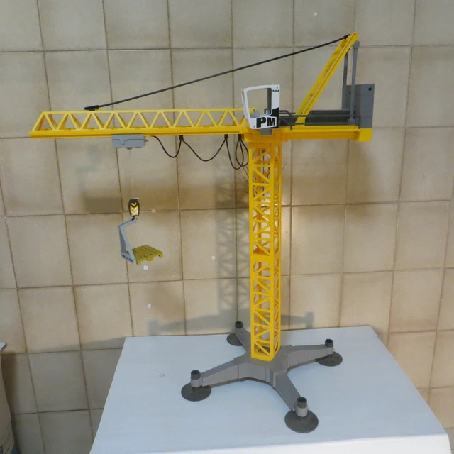 Playmobil 5466 City Action - Grande grue de chantier commandée par Playmobil 5466 City Action - Grande grue de chantier commandée par