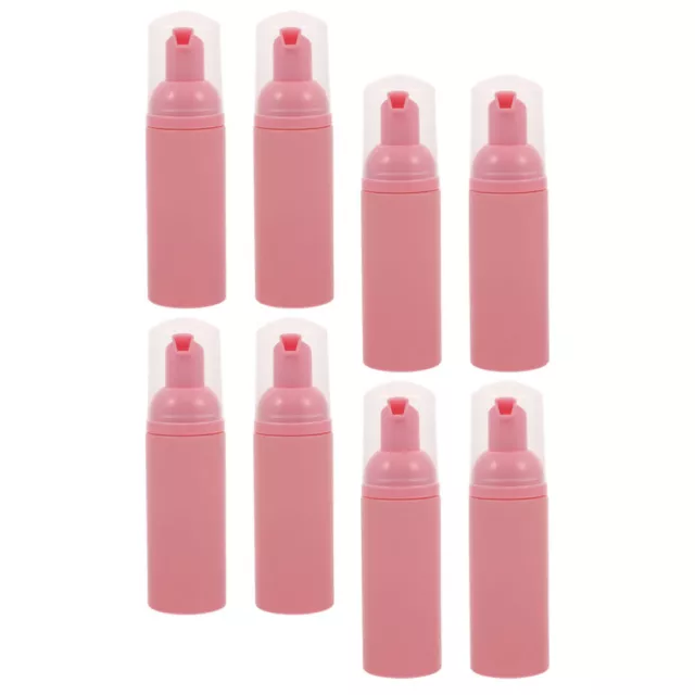 8 piezas Botella dispensador vacío Botella de espuma esmerilada Botellas de champú pestañas Jabón