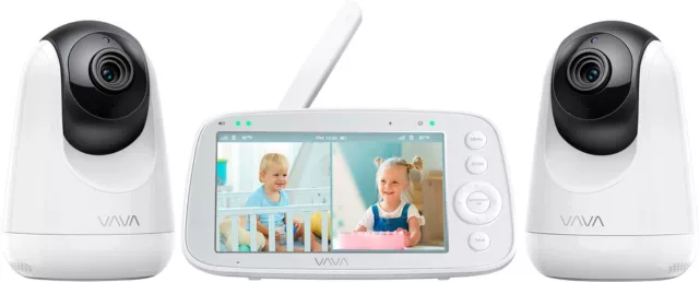 VAVA Baby Monitor Split View 5" 720P with 2 Cameras