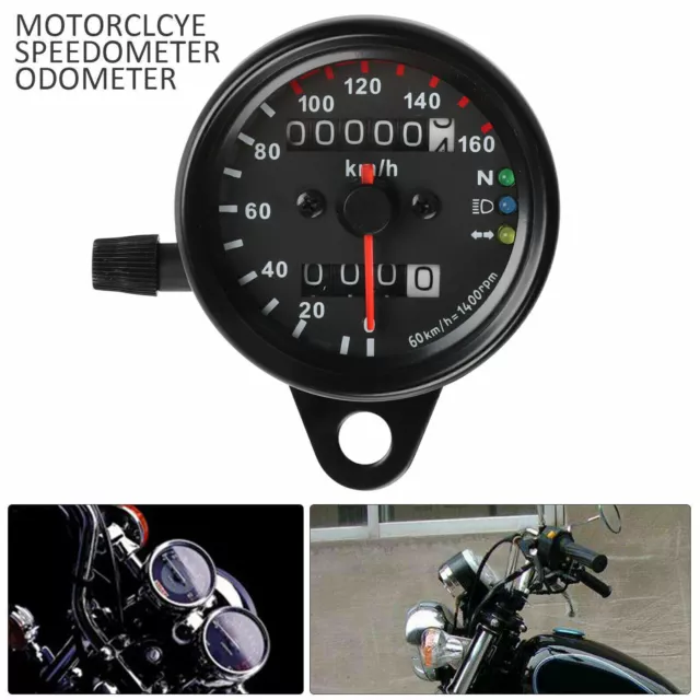 12V Tachimetro Contachilometri Gauge Controluce per Moto Scooter Universale