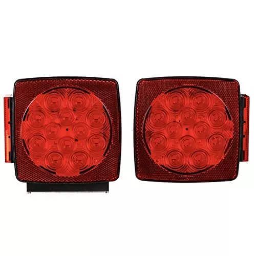 12V LED Trailer Tail Lights Submersible Boat Truck RV Left Right Marine Replace