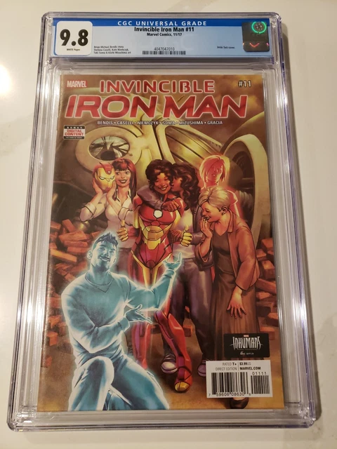 Invincible Iron Man 11 CGC 9.8 Marvel Comics 2017 A.I. Tony Stark
