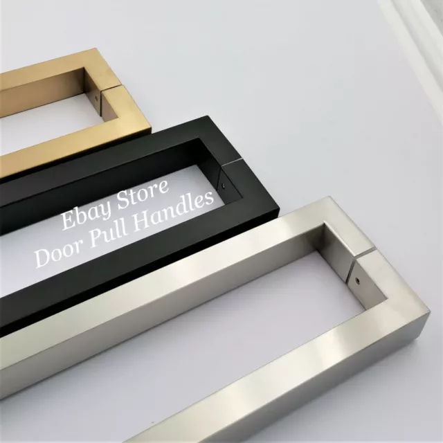 Door Pull Square Handle stainless steel Satin /Matte Black /Polished Gold Entry