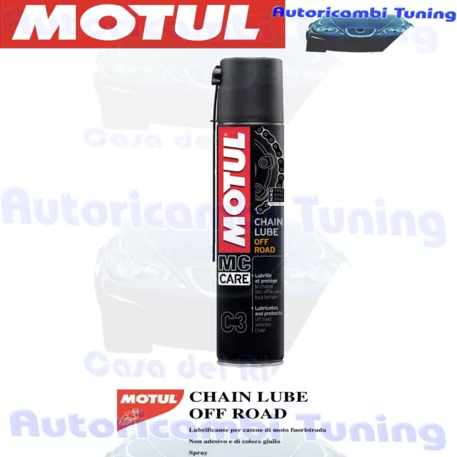 1 x 400 ML Grasso Spray Per Catena Moto Motul C3 Chain Lube Off Road e Quad