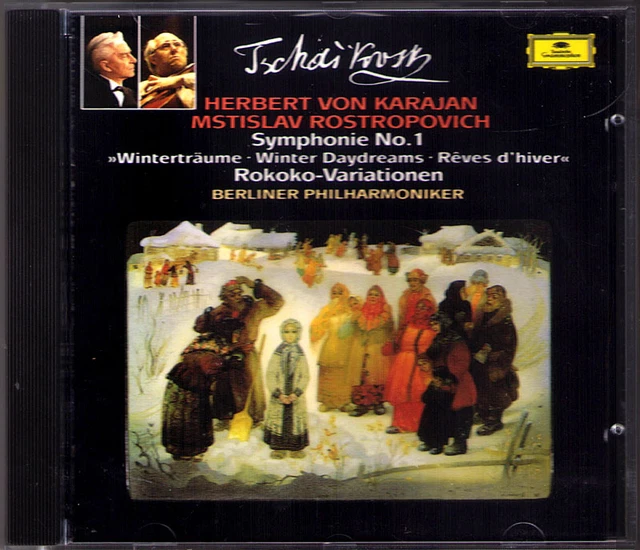 KARAJAN TCHAIKOVSKY SYMPHONY No.1 Rococo Variations ROSTROPOVICH CD ...
