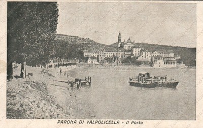PARONA di VALPOLICELLA Adige barca Pavia vecchia cartolina 