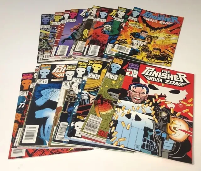 Lot Of 29 THE PUNISHER WAR ZONE Marvel Comics Issues From #1-35