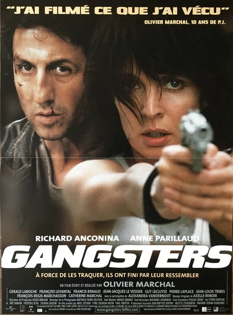 Affiche cinéma GANGSTERS 40x60cm Poster / Olivier Marchal / Anne Parillaud