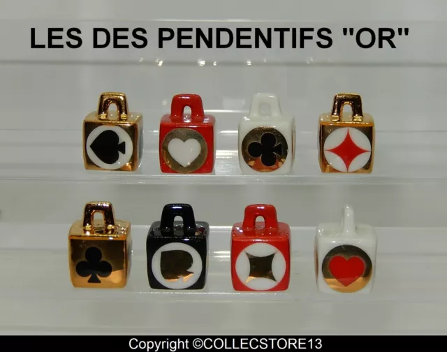 Serie Complete De Feves Les Des Pendentifs "Or" Thibault Bergeron