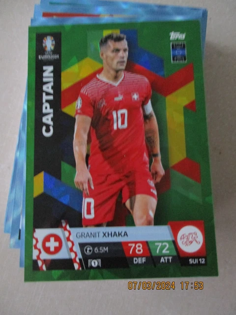TOPPS MATCH ATTAX Euro 2024 HUN15 Dominik Szoboszlai vert émeraude