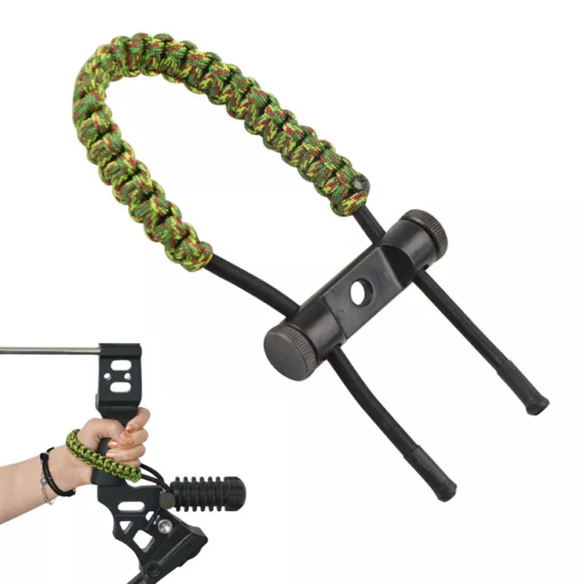 Archery Bow Wrist Sling Strap Braided Adjustable Compound Bow Target Hunting