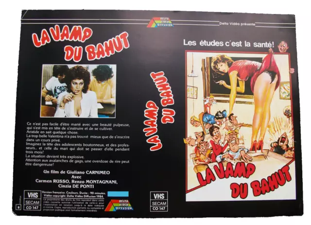 La Vamp Du Bahut / Jaquette Vhs Comme Neuve / Delta Video Diffusion