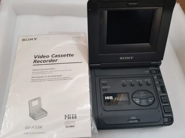 SONY VIDEO WALKMAN GV-A500E 8 mm e Hi 8 lettore videoregistratore 8 mm EUR  229,28 - PicClick IT