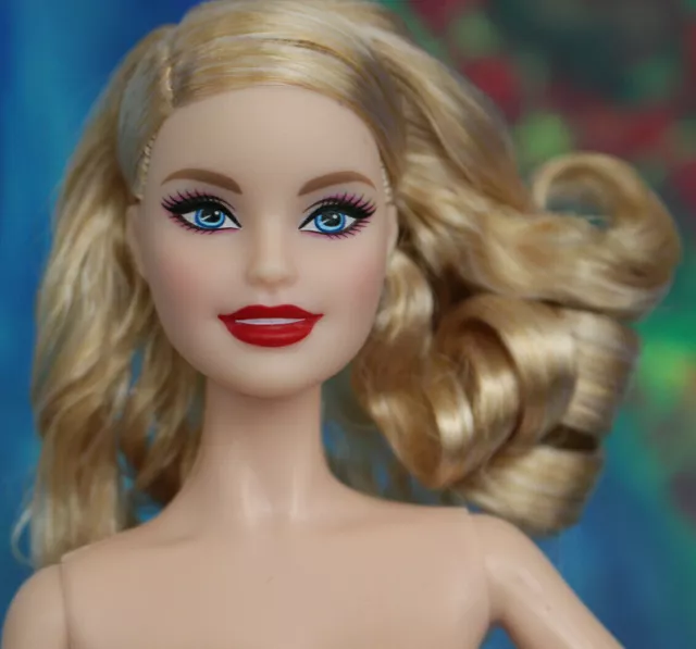 Nude Mm Model Muse Barbie Blonde Curly Hair Blue Eyes Millie New For