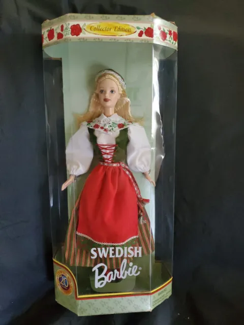 Nfrb 1999 Dolls Of The World Swedish Barbie Doll 20th Anniversary 19