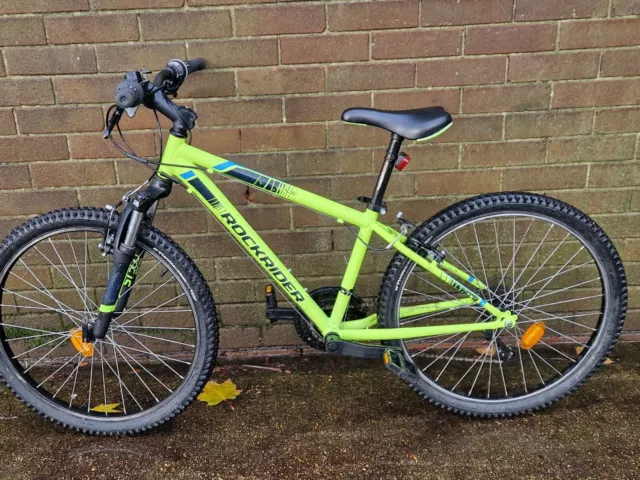 Rockrider bike green hotsell