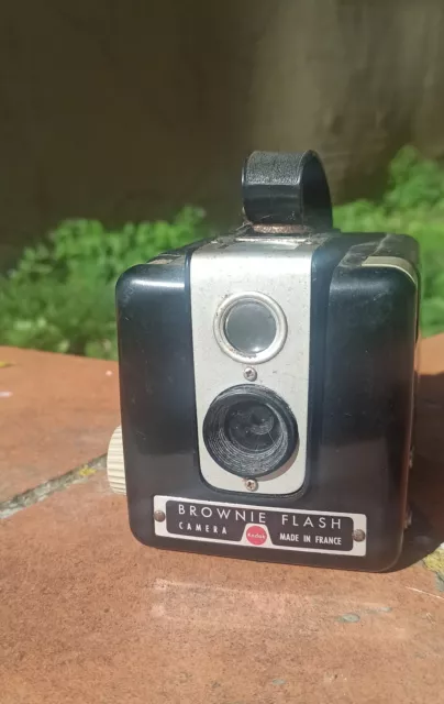 Appareil Photo Vintage Brownie Flash Camera Kodak 1950's Made in France