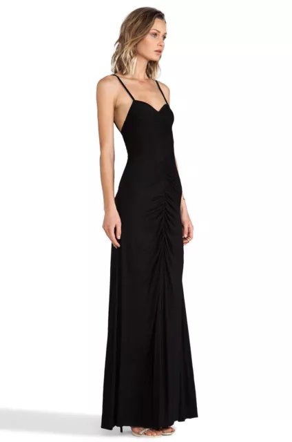 $215 Rachel Pally CHRISSY Sweatheart Neck Strapless Black Maxi Dress XS