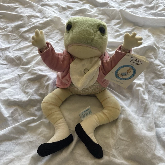 VINTAGE MR JEREMY Fisher Soft Plush Toy Frog Peter Rabbit Eden Beatrix ...