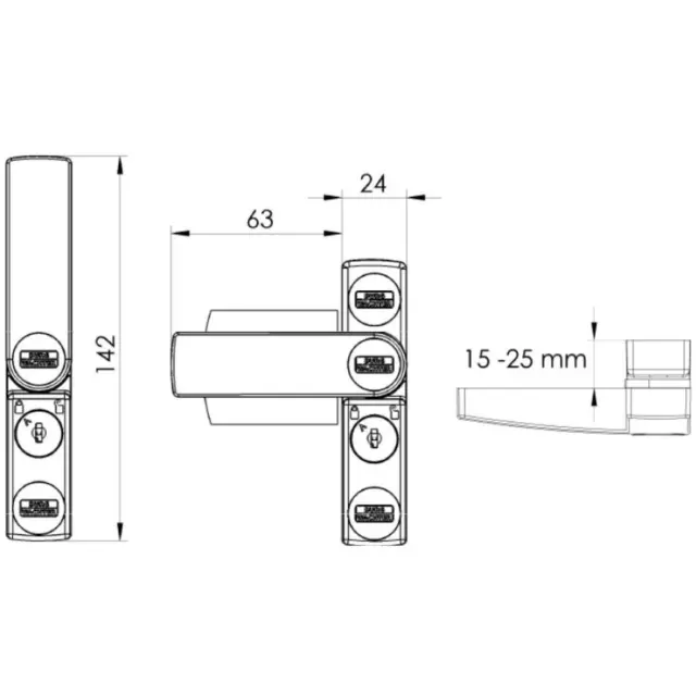 Fenstersicherung Winsafe WS 11, braun BURG-WÄCHTER 38241 (4003482382417)