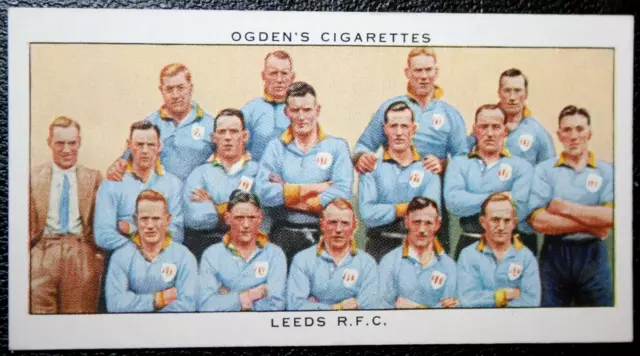 LEEDS R.F.C.  Rugby League Cup Winners 1936    Vintage Illustrated Card  AD15MS