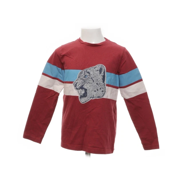 Bode, Langarmshirt, Größe: 128, Rot/Mehrfarbig, Baumwolle, Print, Jungen