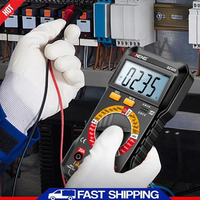 Large Screen Votage Current Ohm Test Tool AC/DC Voltage Tester Electrical Tools