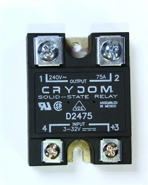CRYDOM D2475 Solid State Relay, 250V 75A, Zero Voltage Switching 3-32V DC Input