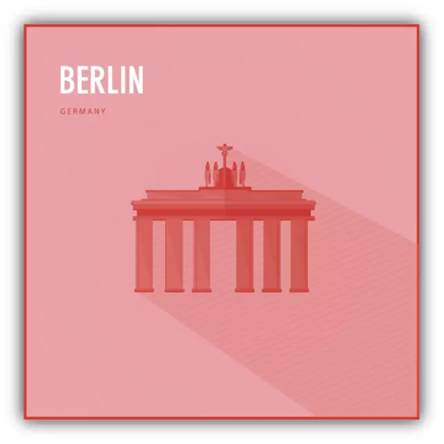 Brandenburg Gate Berlin Germany Travel Car Bumper Sticker Decal - ''SIZES"