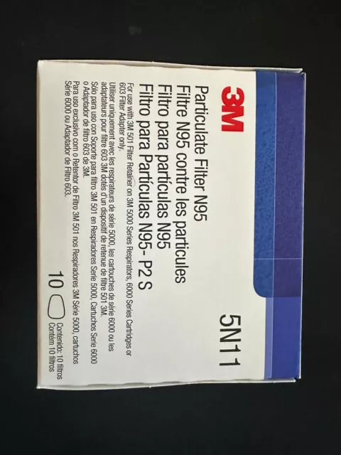 3M N95 Particulate Filter , 5N11 - 10 Pack