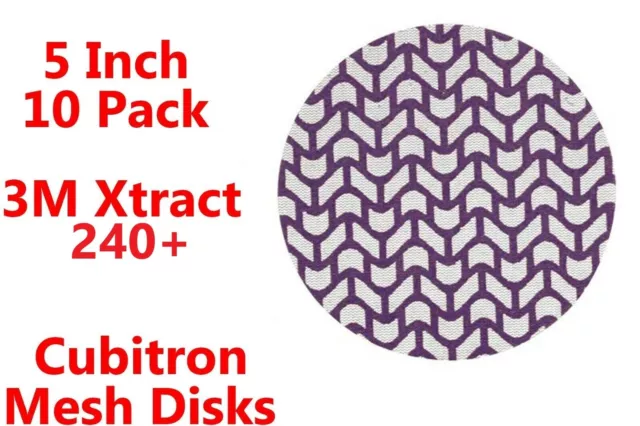 3M™ 710W Xtract™ 5" Net Sanding Discs Cubitron II ™ Hook and Loop 10 Pack