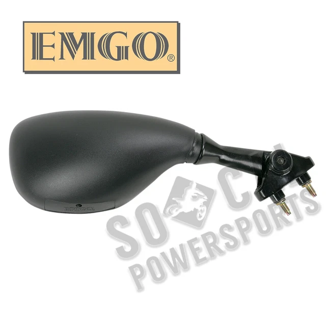 20-29631 EMGO Replacement Mirror 03-04 Kawasaki ZX600RR/636 Right Side Black