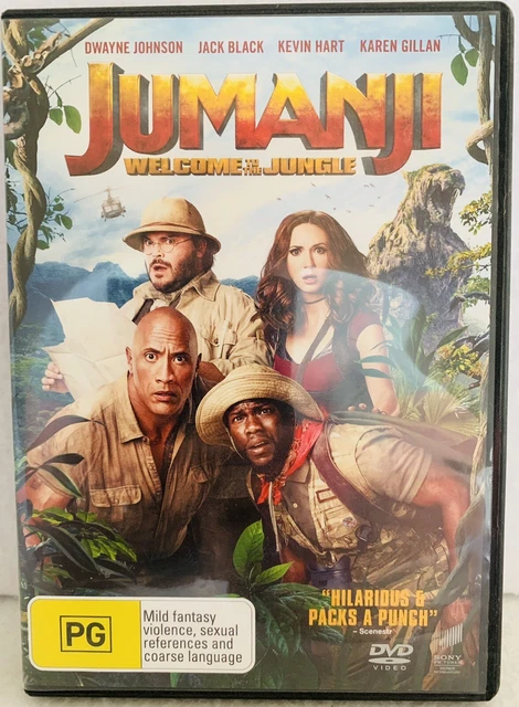 JUMANJI WELCOME TO The Jungle Dwayne Johnson Kevin Hart Reg 4 DVD JUMANJI WELCOME TO The Jungle Dwayne Johnson Kevin Hart Reg 4 DVD
