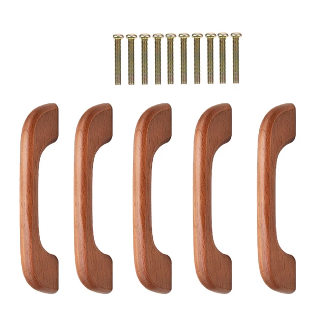 Maniglie Per Cassetti In Legno QUARKZMAN - 4 Pezzi, Distanza Fori 64 Mm, Con Viti, Per Cucina E Mobili